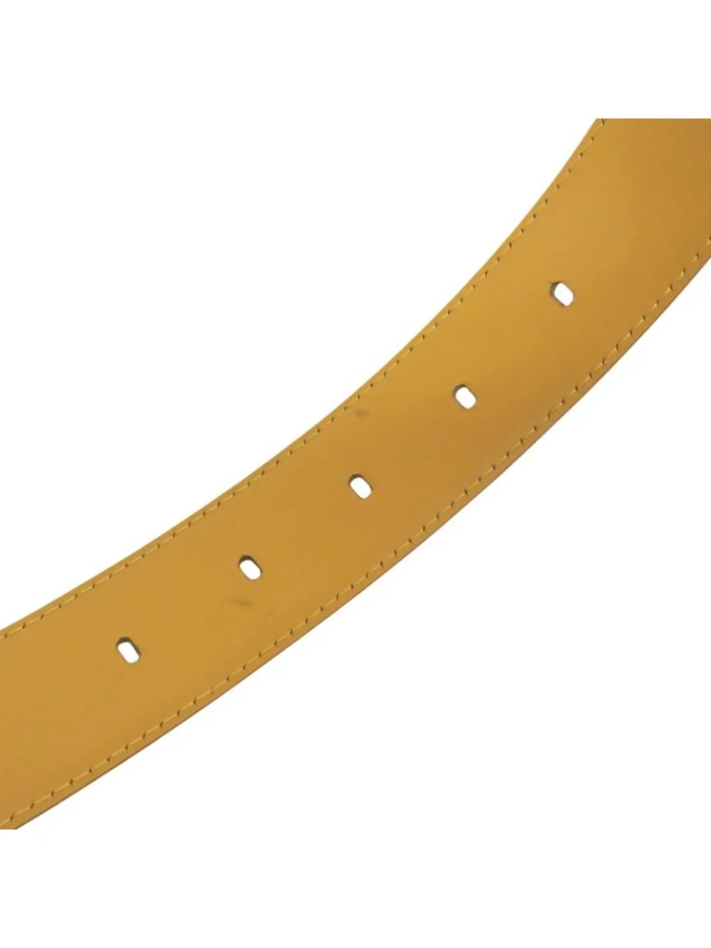 Louis Vuitton Ceinture Epi Leather Belt Yellow Gold